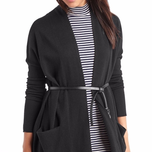 GAP - Solid True Black Open Front Cardigan - XL - Picture 3 of 9